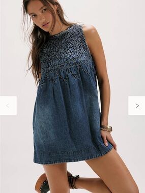 free people sapphire mini dress Amazon.com: Free People Womens Overall Smock Mini Sapphire Wash Small : Clothing, Shoes & Jewelry